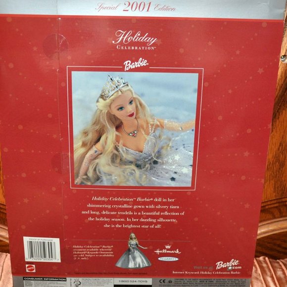 2001 Vintage Holiday Celebration Barbie Special Edition NIB Barbie Doll - Picture 6 of 7